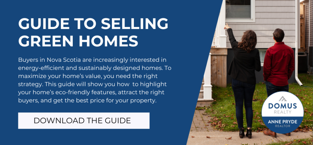 Guide To Selling Green Homes Image with information about downloading the guide